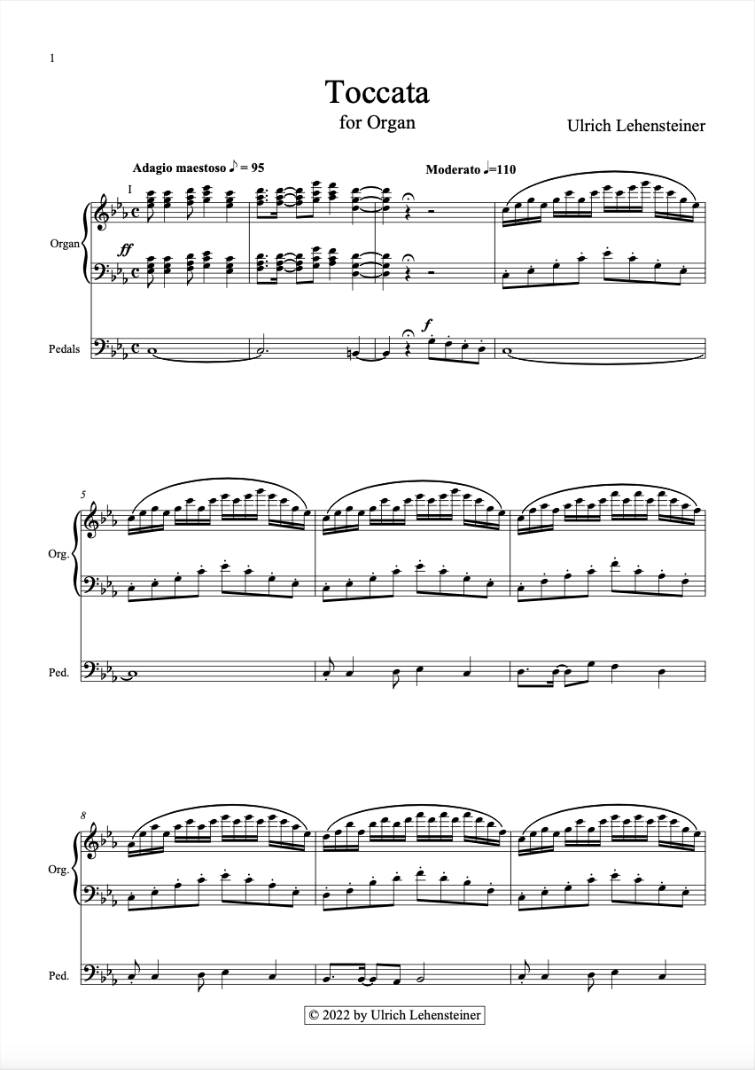 Toccata in c